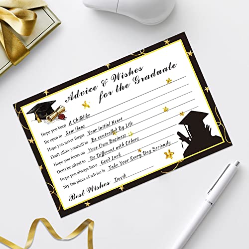 Image of Graduation Advice Cards - 50-Pack Graduate Party Supplies 2026 Advice for the Graduate Graduation Decorations Party Favors Table Games Personalized Graduations Cards
