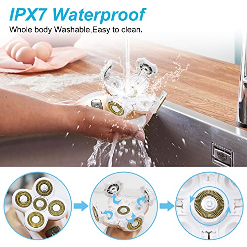 Painless Electric Razor For Women, Rechargeable Waterproof Electric Shaver, Cordless Hair Remover For Legs Face Lips Bikini Body Trimmer - As Seen On Tv (Upgraded) #TOP7