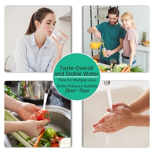System odwróconej osmozy, system filtracji wody pod zlewem, 100 poziomów odwróconej osmozy 100GPD z pompą, ultra bezpieczny system filtracji wody RO Dring, szybszy przepływ wody