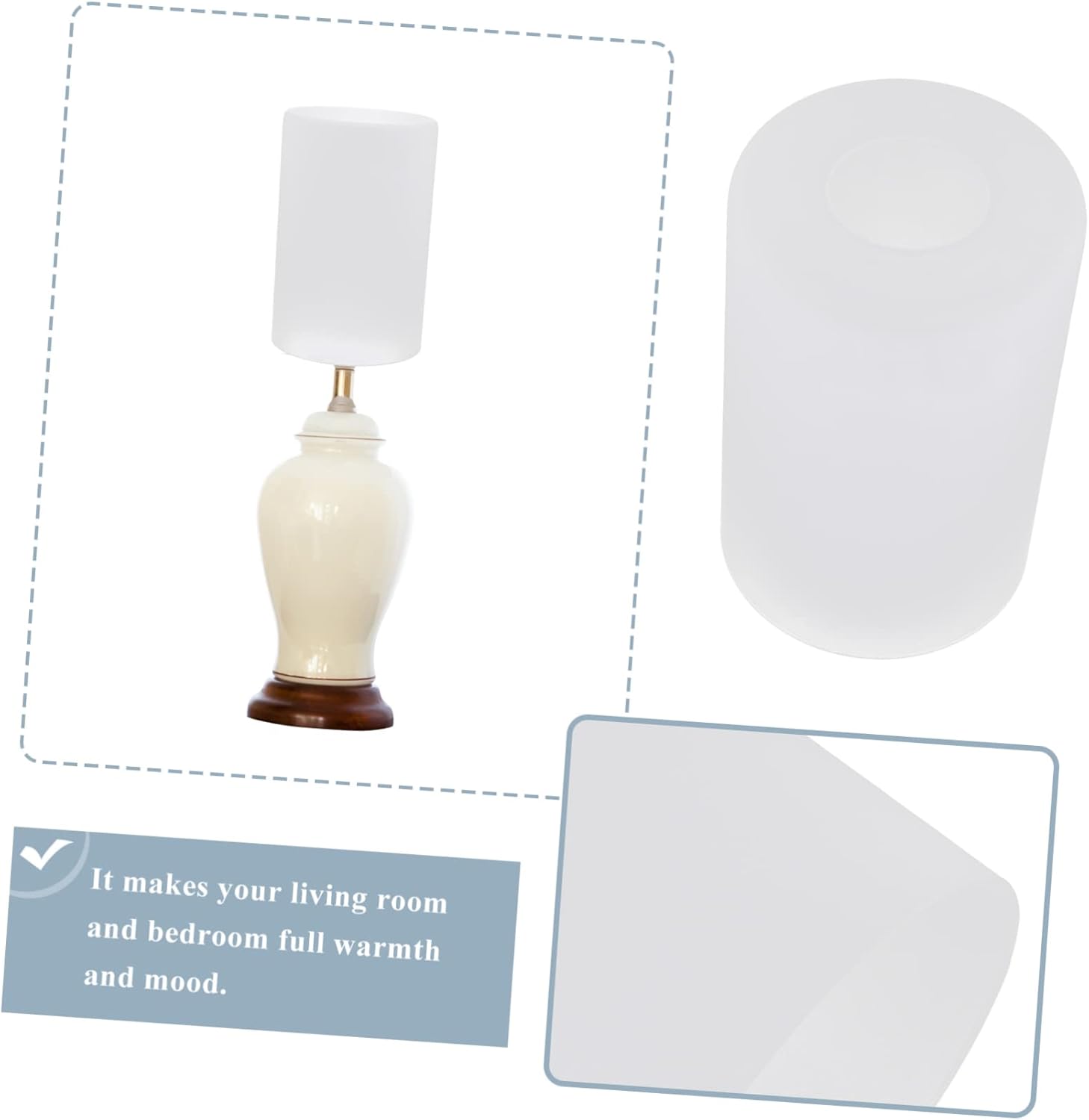 Gadpiparty 3pcs Ceiling Light Shade Diffuser Frosted Glass Lampshade for Modern Ceiling Lights Replacement Shades