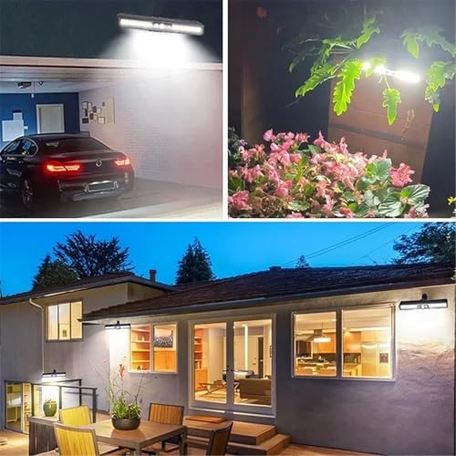 Éclairage solaire extérieur et lampe clip pour avertissement de cour