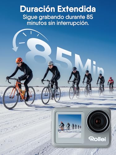 Cámara de acción subacuática Rollei 9s Plus 4K con sensor de 1/2,5 pulgadas 6