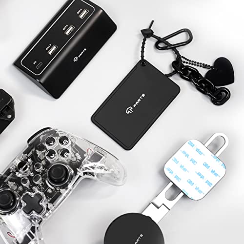Tparts Key Card Case For Tesla Model 3 And Model Y， Key Card Holder Key Protector Cover Accessories Including Key Chain, Portable And Slim Design With Special Soft Painted Surface (Black) #TOP4