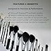 Bodyography Fan Brush for Highlighting & Blending | Soft Synthetic Fan-Shaped Bristles for Sheer Application of Powder & Liquid Formulas | Ergonomic Handle for Precision Control
