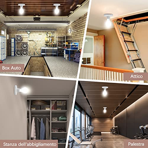 8Pezzi 100W E27 Porta Lampadina con Presa in