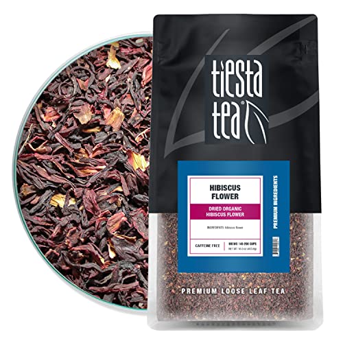 Tiesta Tea Dried Hibiscus Loose Leaf 16oz