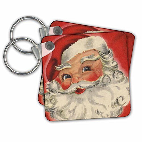 Porte-clés Rose 3D de qualité lot de 2 accessoires de finition KC 35942 _ 1