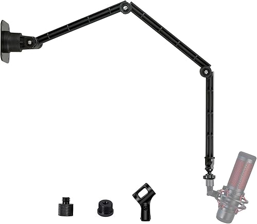 QuadCast - Soporte de montaje en pared y techo compatible con HyperX QuadCast S RGB, Quadcast, Duocast, micrófono SoloCast y micrófonos de