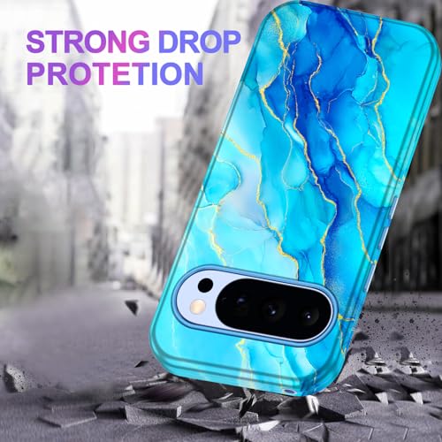 Coque Google Pixel 10 MagSafe antichoc de couleur céleste pour femme