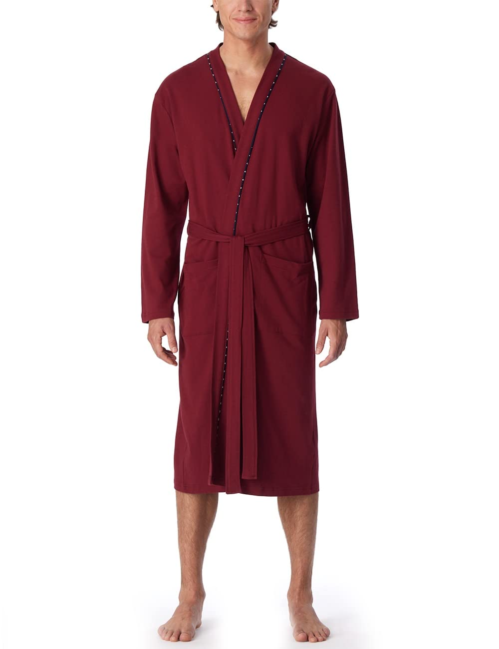 Schiesser Herren Bademantel Morgenmantel aus feinem Interlock - 178407