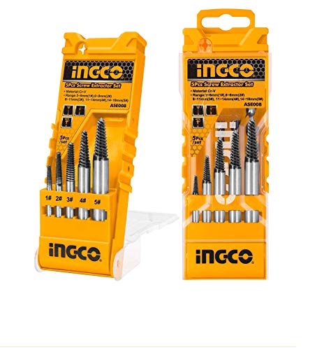 Image of INGCO 5 Pcs screw extractor set