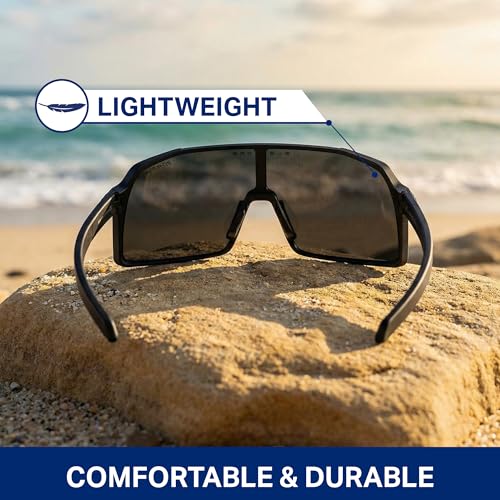 Image of Blenders Eyewear Expose - Polarized Sunglasses - Lightweight High-Performance Frame, Adjustable Nose Pads - 100% UV Protection - For Men & Women - Dark Bloom