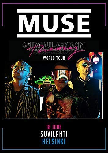 MUSE Simulation Theory 2019 World Tour PHOTO Print POSTER Band US Canada UK Art HELSINKI Suvilahti Open Air 42 A4