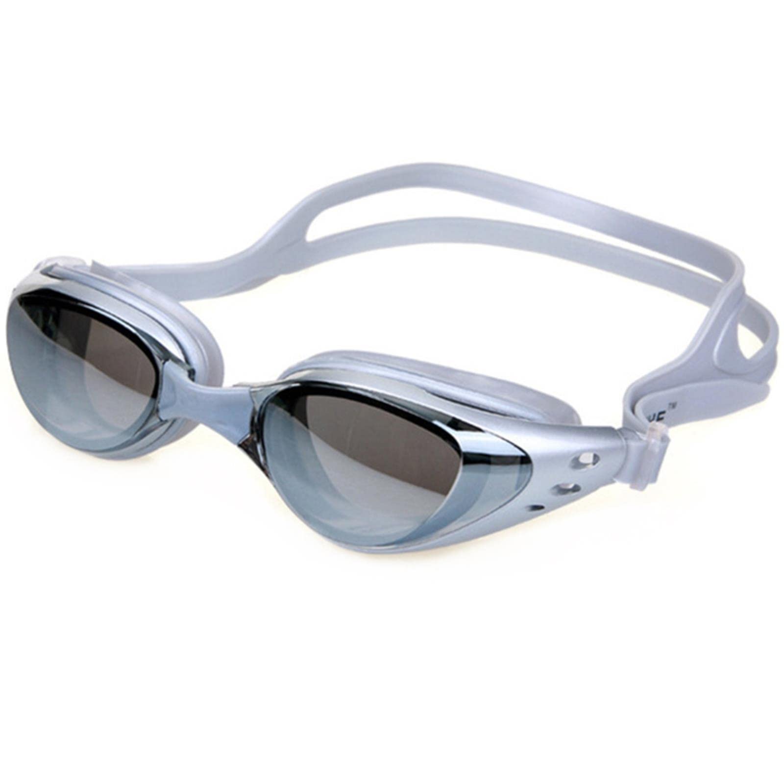 gafas, Gafas de natación for hombres y mujeres, antivaho, con prescripción UV, impermeables, silicona, ajustables, for piscina, for adultos, gafas buceo