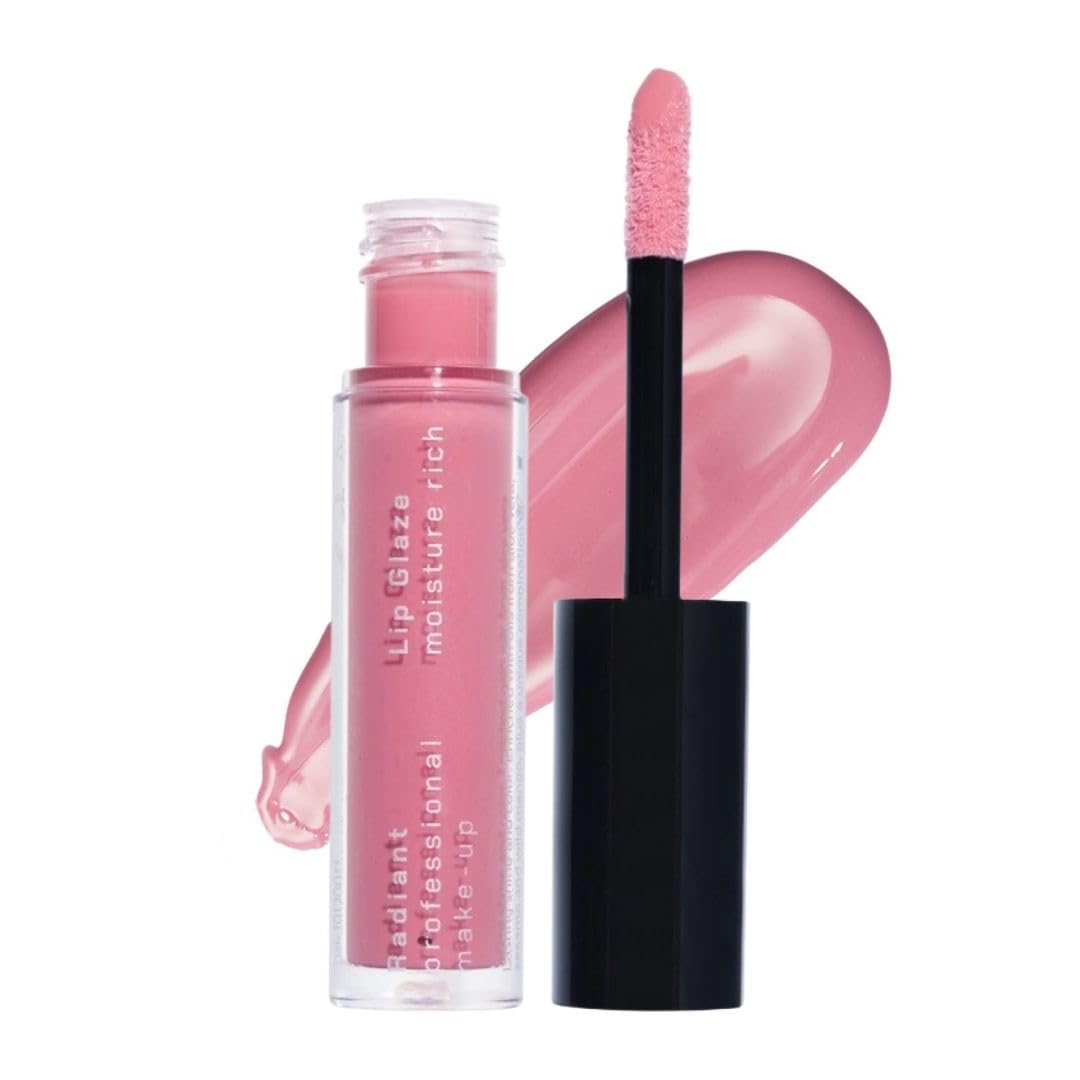 Radiant Professional Lip Glaze (23 Shades) - Ultra-Glossy, Non-Sticky & Long-Lasting Lip Gloss for Women - High Shine Hydration - Vegan & Moisturizing for Soft, Nourished Lips - (10 ENGLISH ROSE)