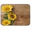10 Yellow Wood Board Sunflower