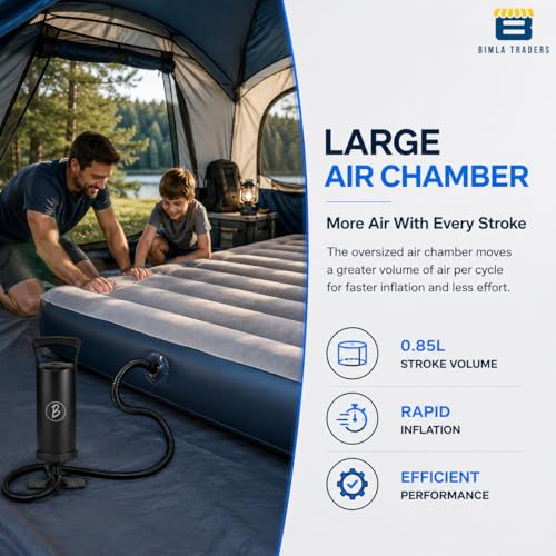 Image of Btag Heavy-Duty Manual Pump | Portable Hand Air Pump for Inflatable Toys, Bikes, Balls & Household Use