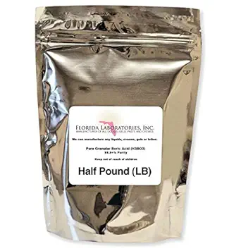 Boric Acid Granular Powder Half Lb.(Half Pound) Create Your own Solution