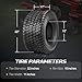 TUFFIOM 22x11.00-10 Lawn Mower Tires Set of 2, 4PR Turf Tire Lawn & Garden Tires, Compatible With Most Lawn & Garden Utility Vehicles, Tubeless