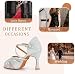 Syrads Zapatos de Baile Latino para Mujer Salsa Tango Bachata Vals con...