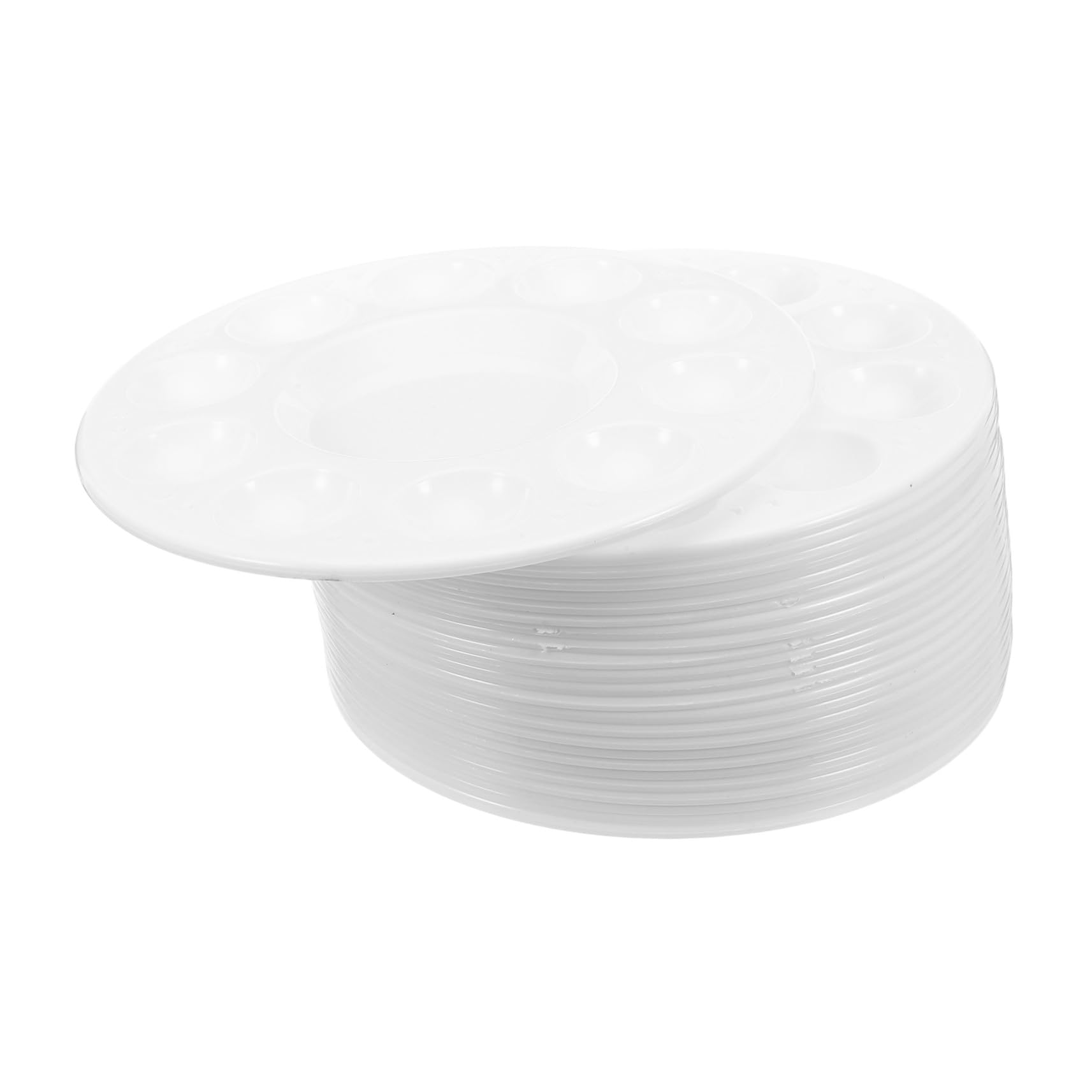 Gadpiparty 50 Szt. Malowanie Materiałów Taca Do Mieszania Kolorów Kolorów Paluj Tace Plastikowa Farby Taca Na Farby Akwarelowej White