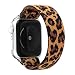 Produktbild VeveXiao Geflochtenes Stretch-Armband für Apple Watch mit 40 mm, 38 mm iWatch Series 6/5/4/3/2/1/SE (38/40mm, Leopard)