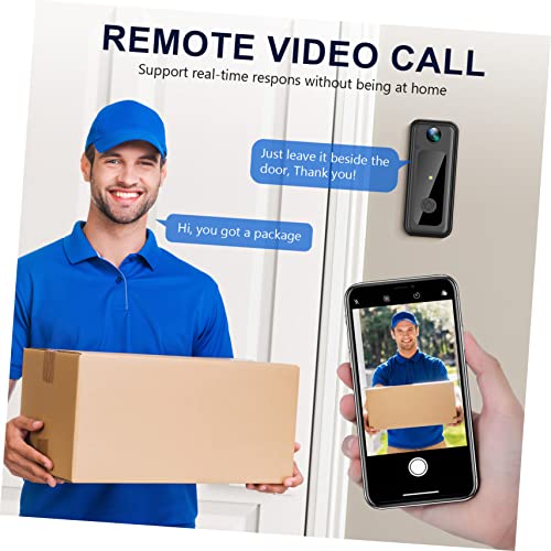 UKCOCO 4 Pcs Campainha Câmera Sem Fio Para Casa Câmera Wi-fi Sem Fio Plástico Wifi Visão Noturna