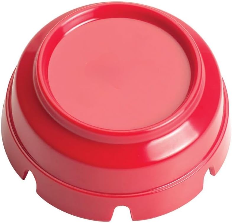 Soro Essentials- 4" Red Stackable Ashtray Plastic Set of 12- Break-Resistant Cigar Ashtray Cigarettes Ashtrays Indoor Outdoor Ashtrays Perfect for Home Patio Restaurant Bar Hotel Office