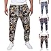 Ncenglings Herren Hose mit Kordelzug und Tasche Baumwolle und Leinen Herbsthose Herrenhosen Sporthose Casual Freizeithose Freizeithose im Ethno-Stil mit String-Print Party Büro Fitness Freizeit Hosen