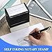 Weekgrat Sinload Notary Stamp - Self Inking Notary Public Stamp for Sworn & Subscribed Acknowledgement, 1.46 x 2.95 Inches