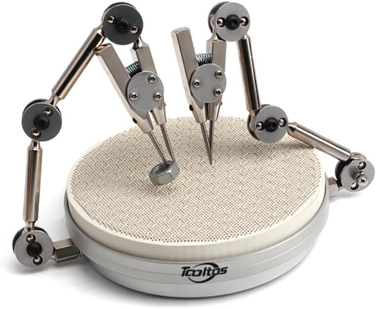 Universal Rotating Honeycomb Welding Table Adjustable Dual Arm Clamp Rotatable Base Jewelry Welding Auxiliary Tools