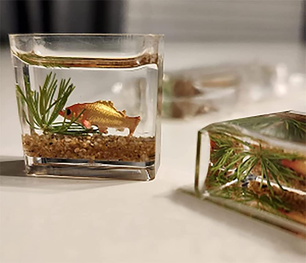 5x 1:12 Scale Dollhouse Miniature Fish – Plastic Model Decor For Doll’s House Living Room