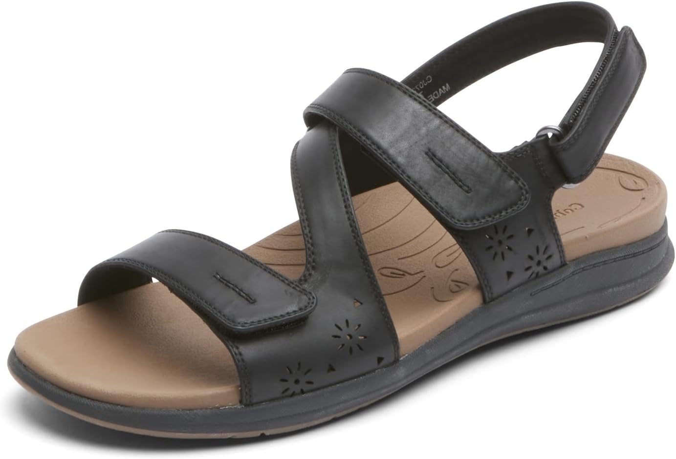 Cobb Hill Rockport Collection Tala Asym Womens Sandal 8 CD US Black