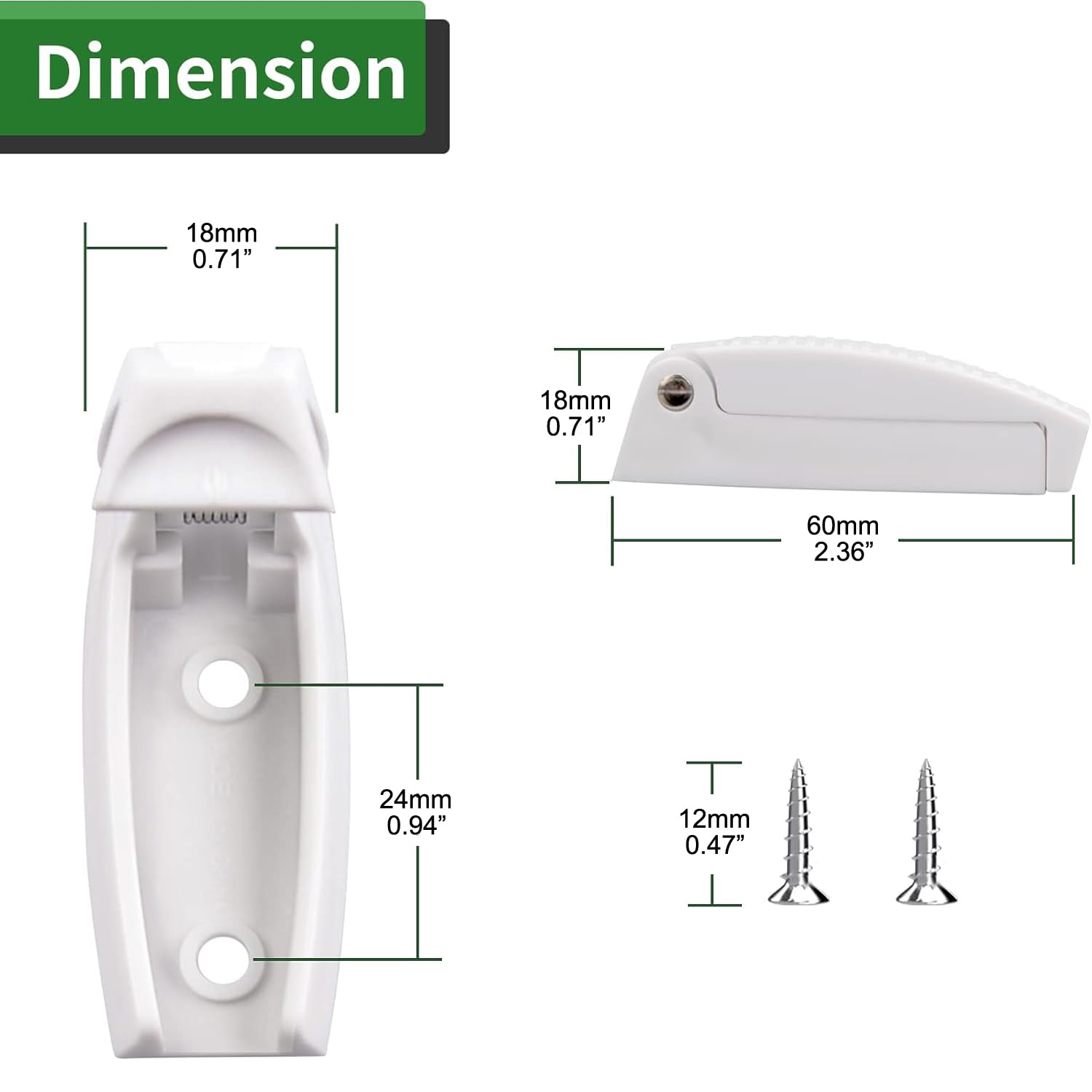 PORTE-PRISE DE PORTE De Bagages De Camping-car Longue Durée Pour Loquet