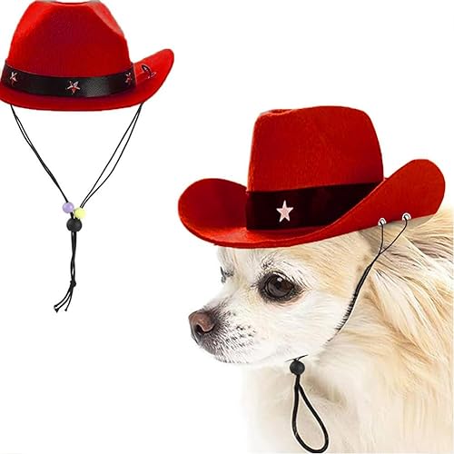 Miniatura 3 de Disfraz de vaquero para mascotas, gorro y bufanda para cachorro, gatito, sombrero y bandana, conjunto de perros, gatos, fiesta, festival, uso