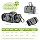 ALLSOPETS Erweiterbar Tragetasche für Katzen Hunde Faltbare Hund Katze Tragetaschen Tragbar Haustier Transportbox Haustiertasche für Reisen Wandern Camping (Grau, S)