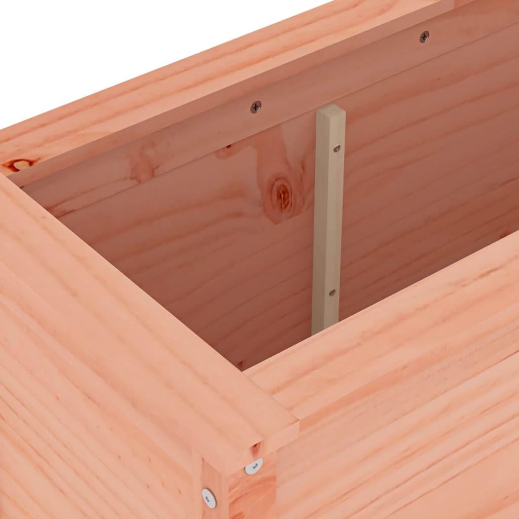 Gran Jardinera de Madera de 82,5 x 40 x 78 cm, de Abeto Douglas Macizo sin Tratar, elevada para Exteriores, Ideal para balcón, Patio, huertos y Hierbas aromáticas.