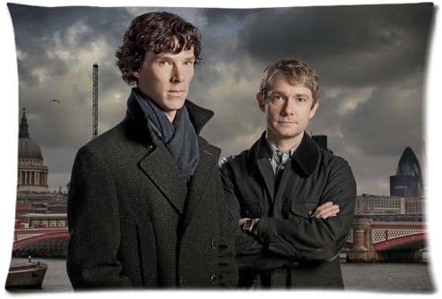 DIY Land-New Design Sherlock Comfortable Zippered Pillow Cases 20"x30" (Twin sides)