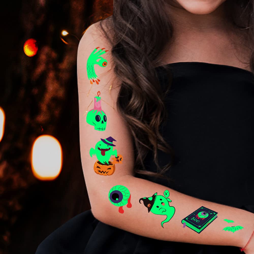 Halloween Glow Tattoos - 360 Pieces for Kids! -4