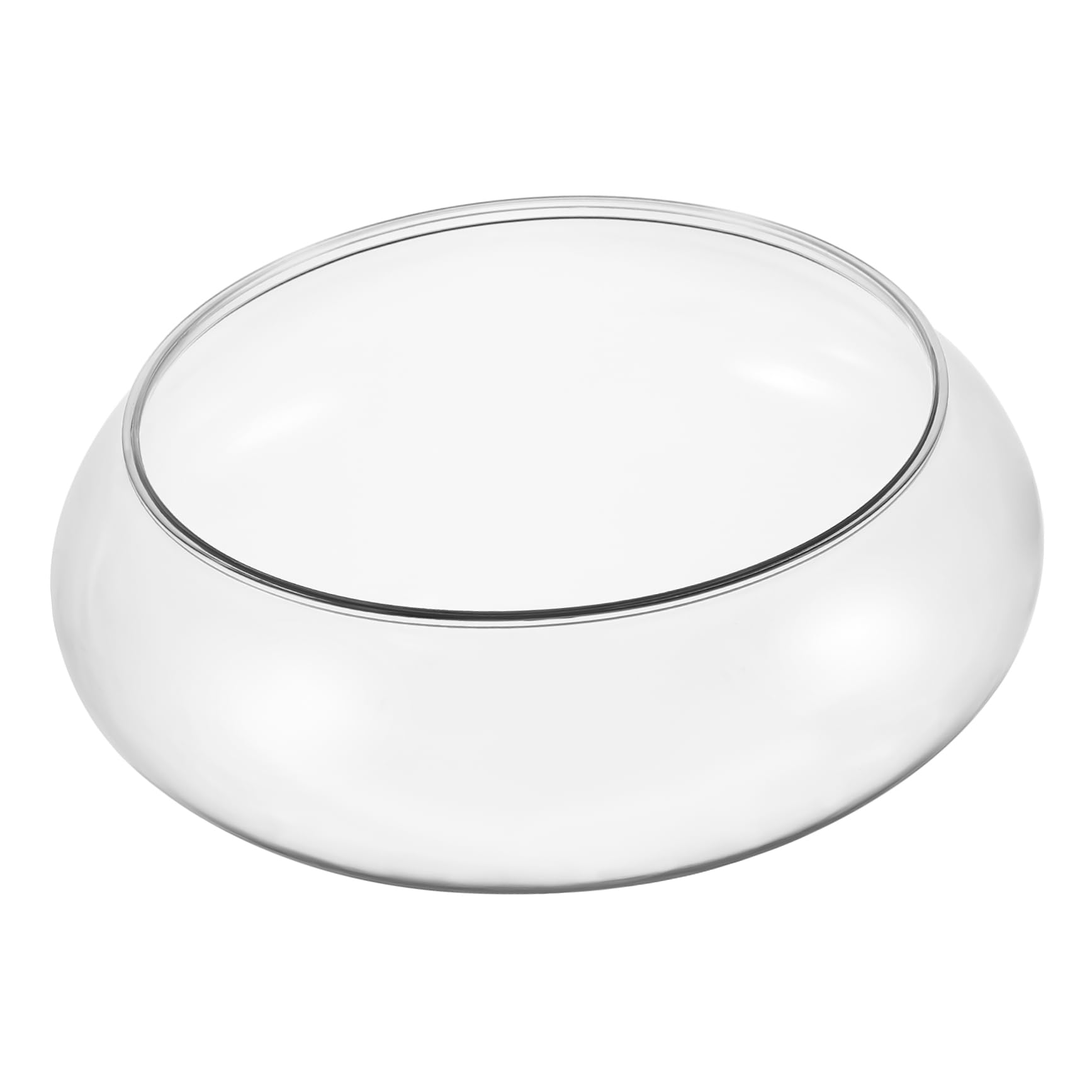 YARNOW Pecera De Acuario Pecera Redonda Betta Pecera De Plástico para Escritorio