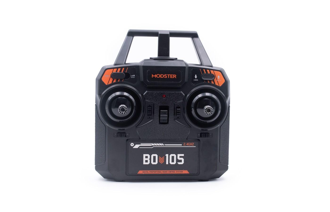 MODSTER BO-105 Flybarless RC elicottero I 256 mm I RTF RC elicottero con stabilizzazione a 6 assi, avvio/atterraggio auto, grigio