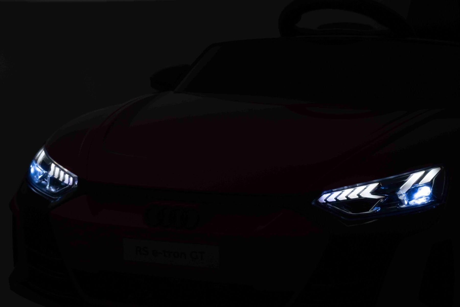 Samochód elektryczny dla dzieci 12 V akumulator litowy Audi RS E-tron GT, niebieski, elektryczny samochód dziecięcy z pilotem zdalnego sterowania 2,4 GHz, USB/AUX/Bluetooth, diody LED