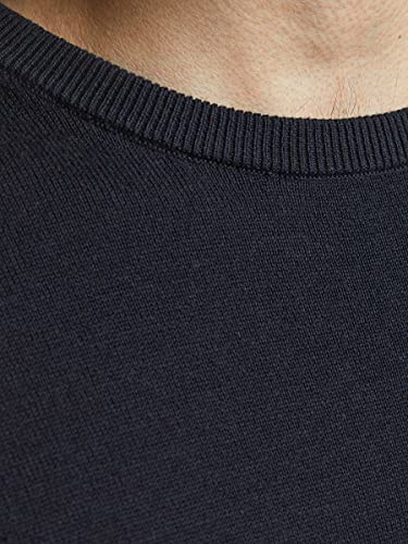 JACK & JONES Homme Col Rond Jjebasic Knit Crew Neck Noos Pull, Manche Longue,Bleu (Navy Blazer), L EU - Image 7
