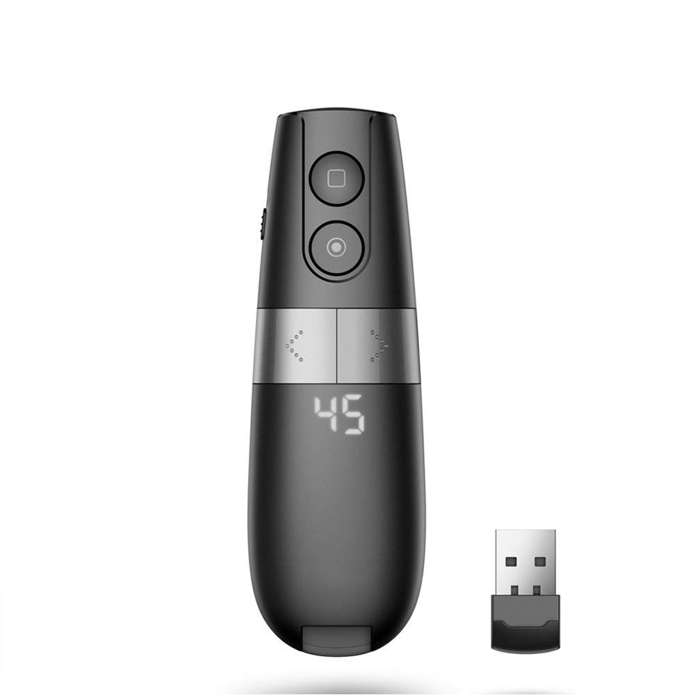 Wireless Presenter Remote USB Control, PowerPoint Presentation PPT Clicker with Red Laser Pointer Fl