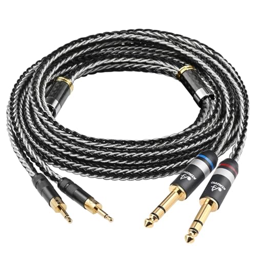 Câble double jack 3,5 mm pour casque résolvant les pertes de signal