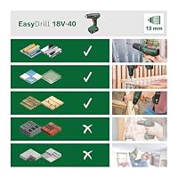 Bosch Akkuschrauber EasyDrill 18V-40 (2 Akku 2,0 Ah, 18 Volt System, im Koffer) – Ansicht 7