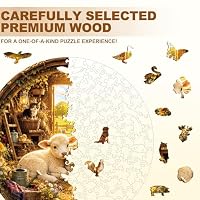 WOODBESTS Holzpuzzle Erwachsene, 300 Teile Sonnennest Holzpuzzle – Ansicht 4
