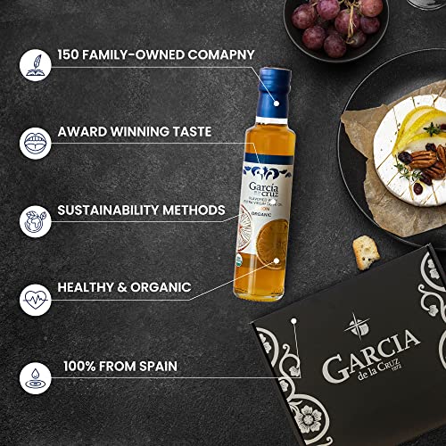 Garcia De La Cruz Infused Olive Oil Gift Set Premium Spanish Organic Olive Oil, Single-Origin Family Owned Keto, Paleo, Organic, Whole30, Plant Based, Non Gmo, Organic (Garlic, Basil, Hot Chili, Lemon) (4 Pack) #TOP1