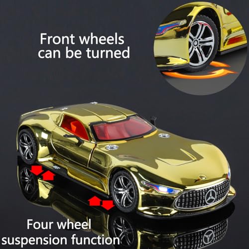 Modelo de coche de juguete iLooboo 1:24 AMG Vision GT miniatura 5