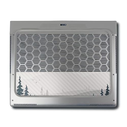 Image of MightySkins Carbon Fiber Skin Compatible with Alienware X16 R1 (2023) Full Wrap Kit - Tundra | Protective, Durable Textured Carbon Fiber Finish | Easy to Apply & Change Styles | Made in The USA